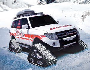 Ems Wheeled Snowtrack Ambulance